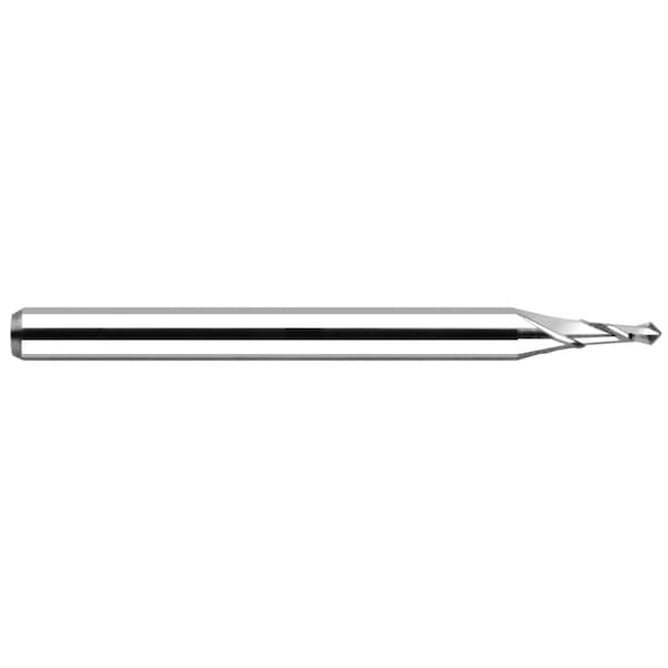 Mini Drill-Spotting Drill .0200" (.5 mm) Drill DIAx.0300" Flute L, 90 Degree Carbide Spot Drill, 2 Flutes